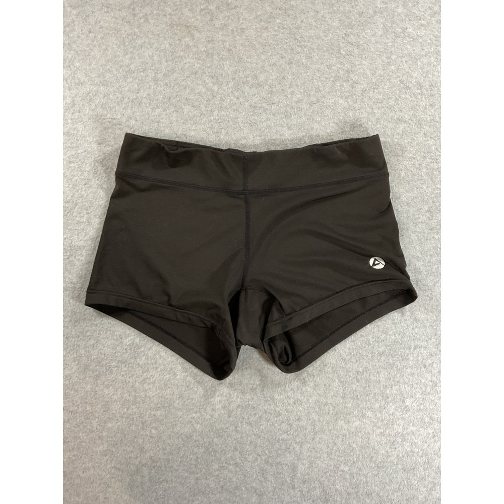 Athletic Compression Shorts Womens Small Black Volleyball Running Spandex 2025